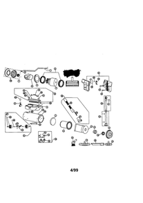 Part Location Diagram of 2-410002-000 Dirt Devil Motor